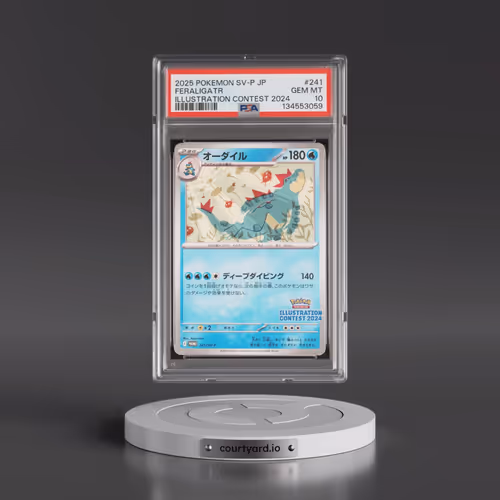 2025 Pokémon SV-P Promo #241 Feraligatr - Illustration Contest 2024 (PSA 10 GEM MINT)
