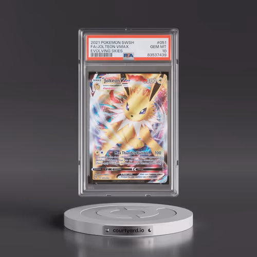 2021 Pokémon Sword & Shield Evolving Skies #051 Jolteon Vmax - Full Art (PSA 10 GEM MINT)