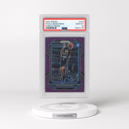 2022 Panini Prizm #249 Paolo Banchero - Purple Prizm (PSA 10 GEM MINT)