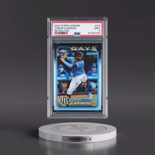 2024 Topps Chrome #213 Junior Caminero - Refractor (PSA 9 MINT)