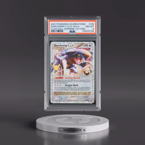 2021 Pokémon Celebrations Classic Collection #145 Garchomp C LV.X - Holo (PSA 8 NM-MT)