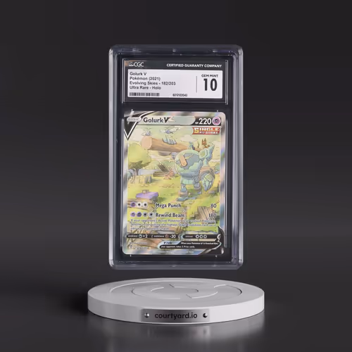 2021 Evolving Skies #182/203 Golurk V - Ultra Rare Holo (CGC 10 GEM MINT)