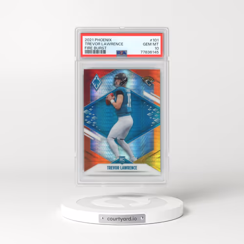 2021 Panini Phoenix #101 Trevor Lawrence - Fire Burst (PSA 10 GEM MINT)
