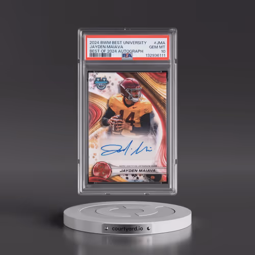 2024 Bowman Best University Best of 2024 Autographs #JMA Jayden Maiava (PSA 10 GEM MINT)