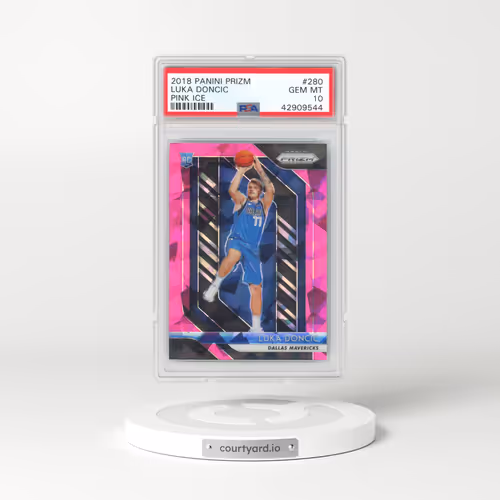 2018 Panini Prizm #280 Luka Doncic - Pink Ice (PSA 10 GEM MINT)