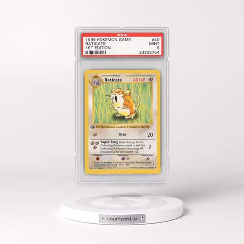 1999 POKEMON GAME #40 RATICATE SHADOWLESS