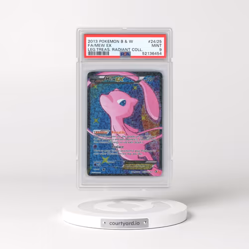 2013 Pokémon Black & White Legendary Treasures Radiant Collection #RC24 Mew EX - Holo Full Art (PSA
