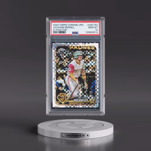 2024 Topps Chrome Update #USC153 Jackson Merrill - X-Fractor (PSA 10 GEM MINT)