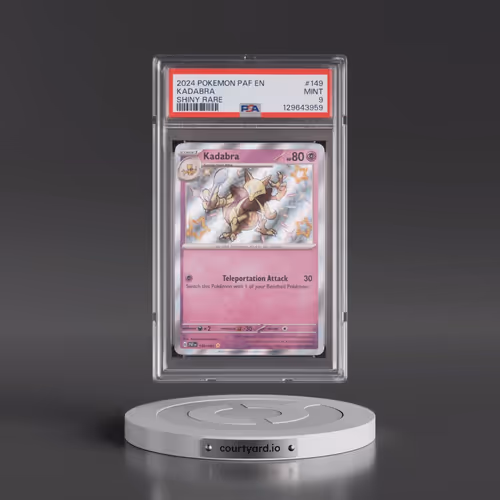 2024 Pokémon Paf EN-Paldean Fates #149 Kadabra - Shiny Rare (PSA 9 MINT)