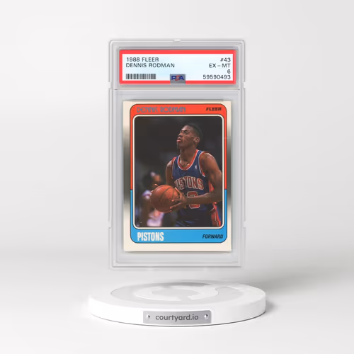 1988 Fleer #43 Dennis Rodman (PSA 6 EX-MT)