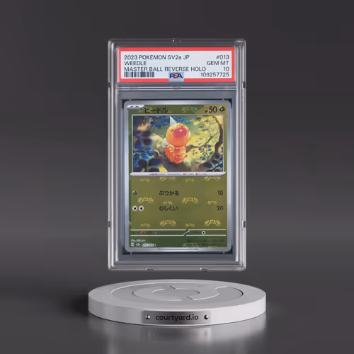 2023 Pokémon Sv2a-Pokemon 151 #013 Weedle - Reverse Holo Master Ball (PSA 10 GEM MINT)
