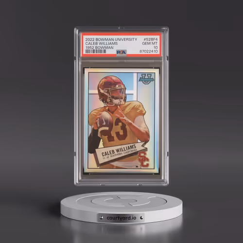 2022 Bowman University 1952 Bowman #52BF4 Caleb Williams (PSA 10 GEM MINT)