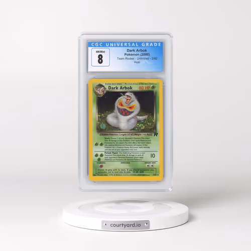 1999 Team Rocket #2/82 Dark Arbok - Holo (CGC 8 NM-MT)