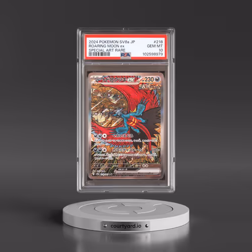 2024 Pokémon Sv8a-Terastal Fest EX #218 Roaring Moon EX - Holo Special Art Rare (PSA 10 GEM MINT)