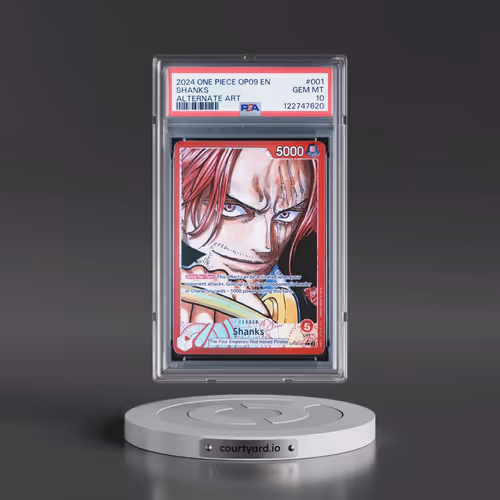 2024 One Piece OP09-Emperors in the New World #001 Shanks - Alternate Art (PSA 10 GEM MINT)