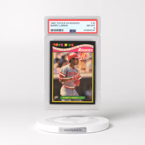 1987 Toys R US Rookies #18 Barry Larkin (PSA 8 NM-MT)