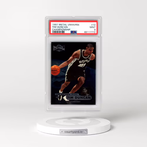 1997 Metal Universe Championship #72 Tim Duncan (PSA 9 MINT)