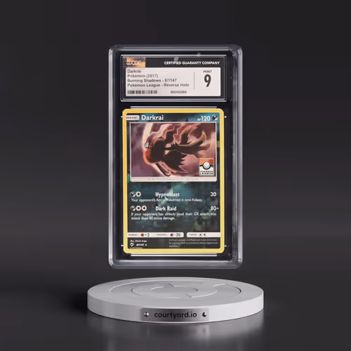 2017 Burning Shadows #87/147 Darkrai - Reverse Holo Pokémon League (CGC 9 MINT)