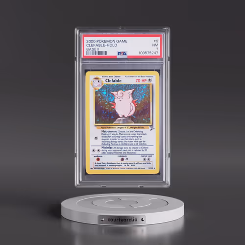 2000 Pokémon Game Base II #5 Clefable - Holo (PSA 7 NM)
