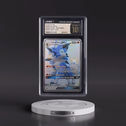 2019 Hidden Fates #SV67/SV94 Lycanroc GX - Shiny Vault Holo (CGC 10 PRISTINE)