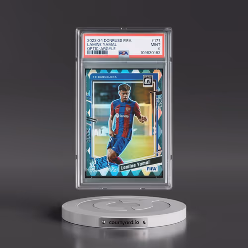 2023-24 Panini Donruss FIFA #177 Lamine Yamal - Optic-Argyle (PSA 9 MINT)
