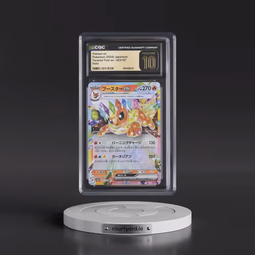 2024 Pokémon Sv8a-Terastal Fest EX #022 Flareon EX - Holo (CGC 10 PRISTINE)