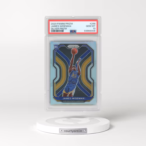 2020 Panini Prizm #268 James Wiseman - Silver Prizm (PSA 10 GEM MINT)