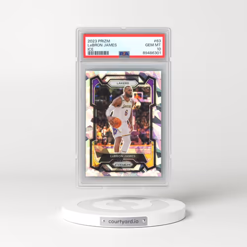 2023 Panini Prizm #63 LeBron James - Ice (PSA 10 GEM MINT)
