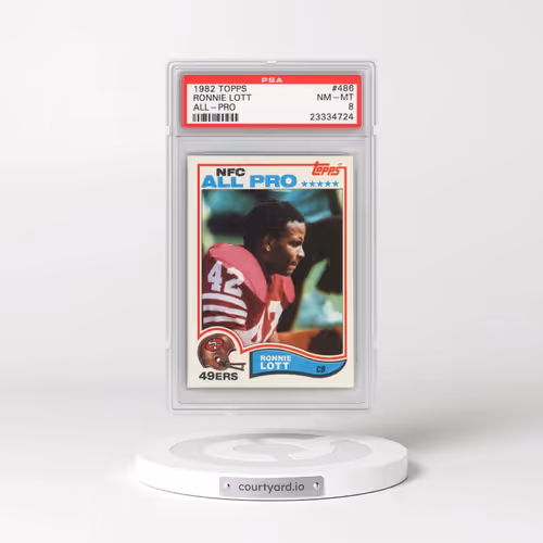 1982 Topps #486 Ronnie Lott - All-Pro (PSA 8 NM-MT)