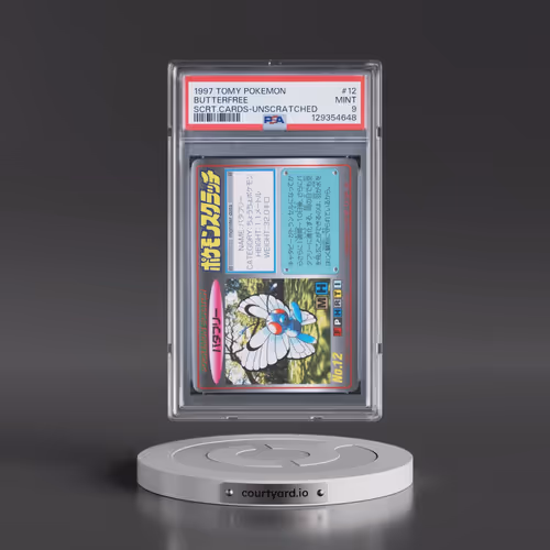 1997 Tomy Pokémon Scratch Cards #12 Butterfree - Unscratched (PSA 9 MINT)
