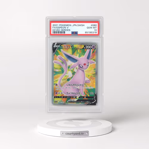 2021 Pokémon Sword & Shield Eevee Heroes #080 Espeon V - Holo Full Art (PSA 10 GEM MINT)