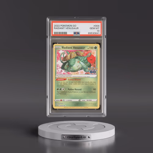 2022 Pokémon Go #004 Radiant Venusaur - Holo (PSA 10 GEM MINT)