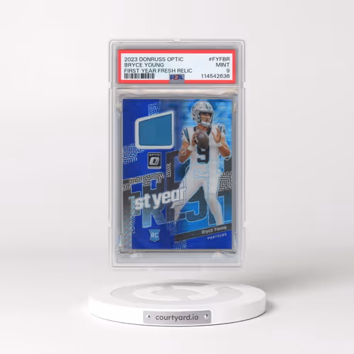 2023 Panini Donruss Optic First Year Fresh Relics #FYFBR Bryce Young (PSA 9 MINT)