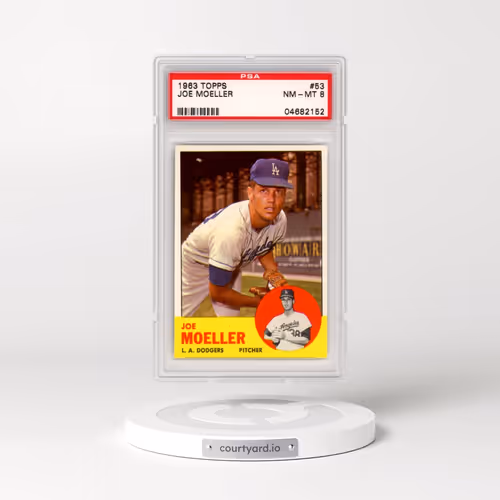 1963 Topps #53 Joe Moeller (PSA 8 NM-MT)