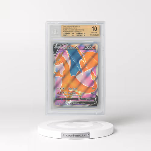 2017 Black Star Promos - Sword & Shield #050 Charizard V - Holo Champion's Path Elite Trainer Box (BGS 10 PRISTINE)