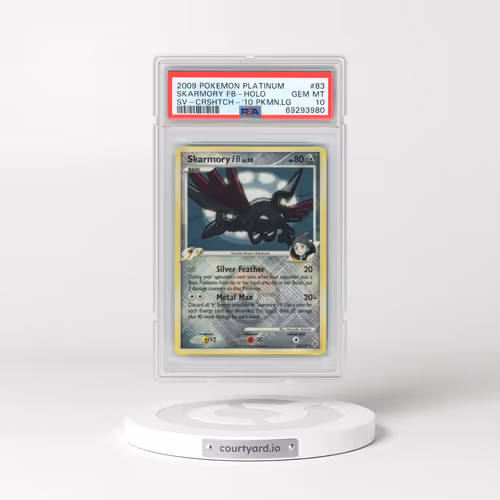 2009 Pokémon Platinum Supreme Victors #83 Skarmory FB - Holo Crosshatch-2010 Pokemon League (PSA 10
