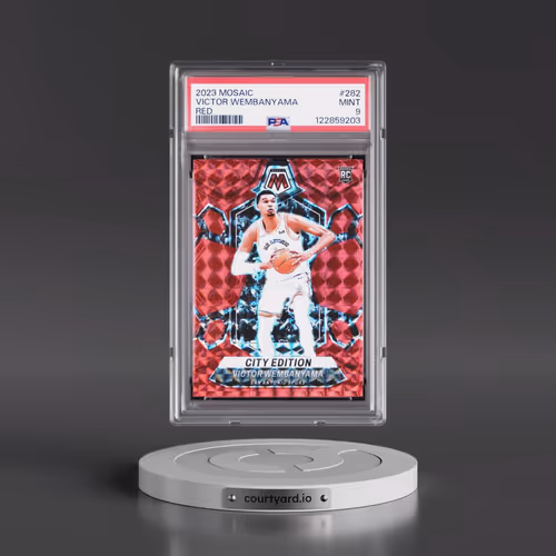 2023 Panini Mosaic #282 Victor Wembanyama - Red (PSA 9 MINT)