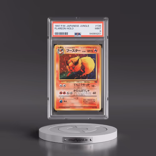 1997 Pokémon Jungle #136 Flareon - Holo (PSA 9 MINT)