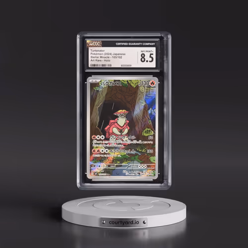 2024 Pokémon SV7-Stellar Miracle #105 Turtonator - Art Rare (CGC 8.5 NM-MT+)