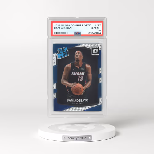 2017 Panini Donruss Optic #187 Bam Adebayo (PSA 10 GEM MINT)