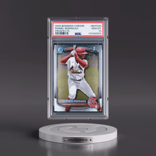 2025 Bowman Chrome Prospects #BCP200 Rainiel Rodriguez (PSA 10 GEM MINT)