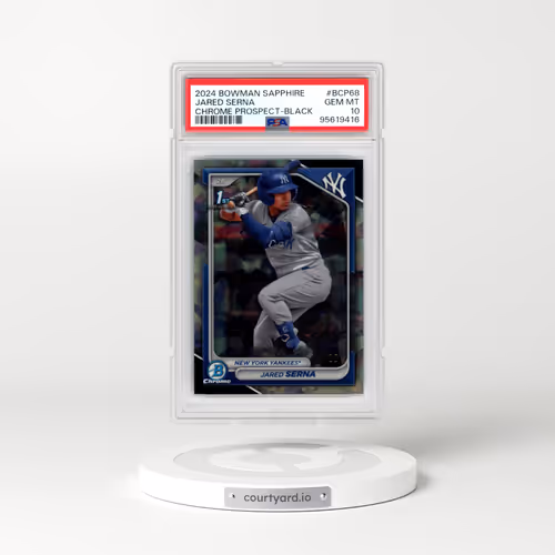 2024 Bowman Sapphire Edition Chrome Prospects #BCP68 Jared Serna - Black (PSA 10 GEM MINT)