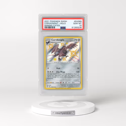 2021 Pokémon Sword & Shield Shining Fates #SV089 Corviknight - Holo (PSA 10 GEM MINT)