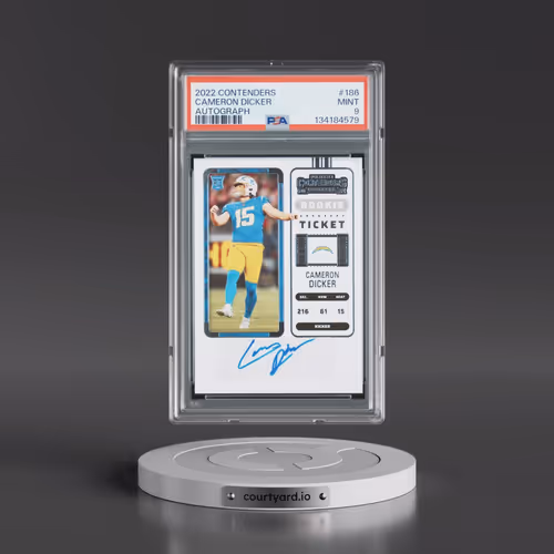 2022 Panini Contenders #186 Cameron Dicker - Autograph (PSA 9 MINT)
