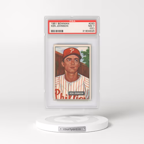 1951 Bowman #293 Ken Johnson (PSA 7 NM)
