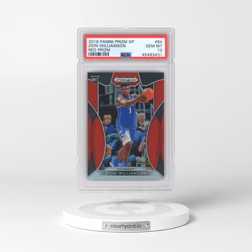 2019 Panini Prizm Draft Picks #64 Zion Williamson - Red Prizm (PSA 10 GEM MINT)