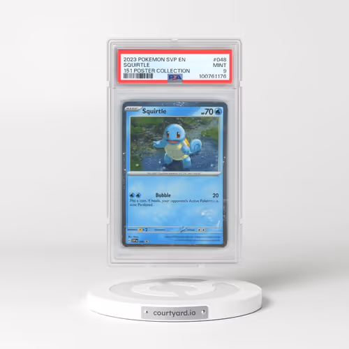 2023 Pokémon Svp EN-SV Black Star Promo #048 Squirtle - 151 Poster Collection (PSA 9 MINT)