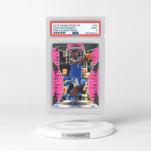 2019 Panini Prizm Draft Picks #64 Zion Williamson - Pink Pulsar Prizm (PSA 9 MINT)