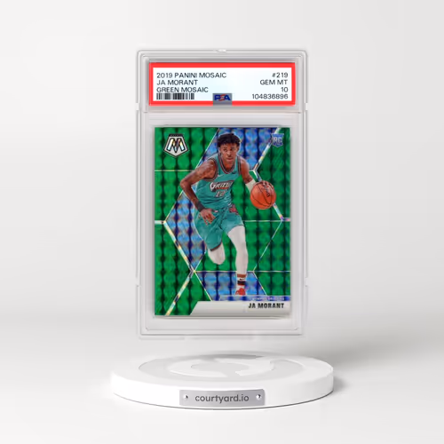 2019 Panini Mosaic #219 Ja Morant - Green Mosaic (PSA 10 GEM MINT)