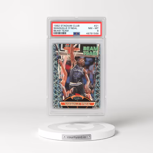 1992 Stadium Club Beam Team #21 Shaquille O'Neal (PSA 8 NM-MT)